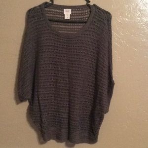 See through knit top